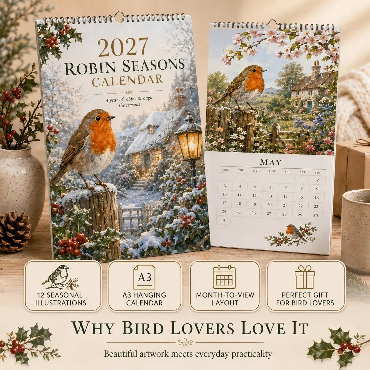 2027 Robin Seasons Calendar