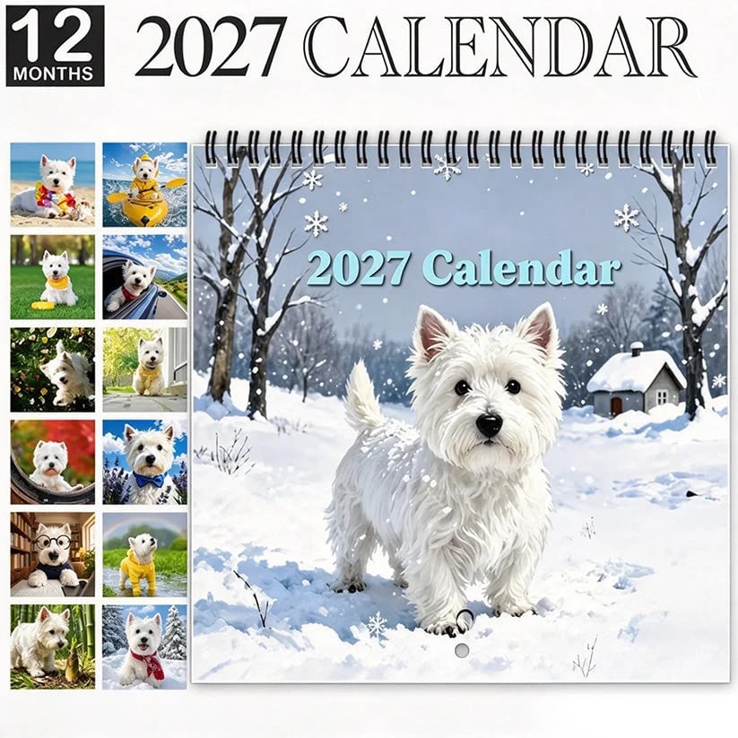 2027 West Highland White Terrier Calenda