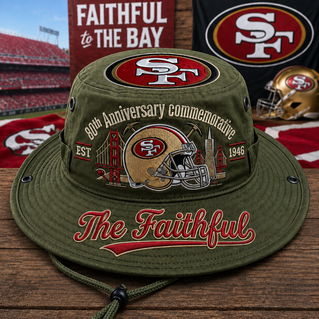 The Faithful 80th Anniversary commemorative Boonie Hat