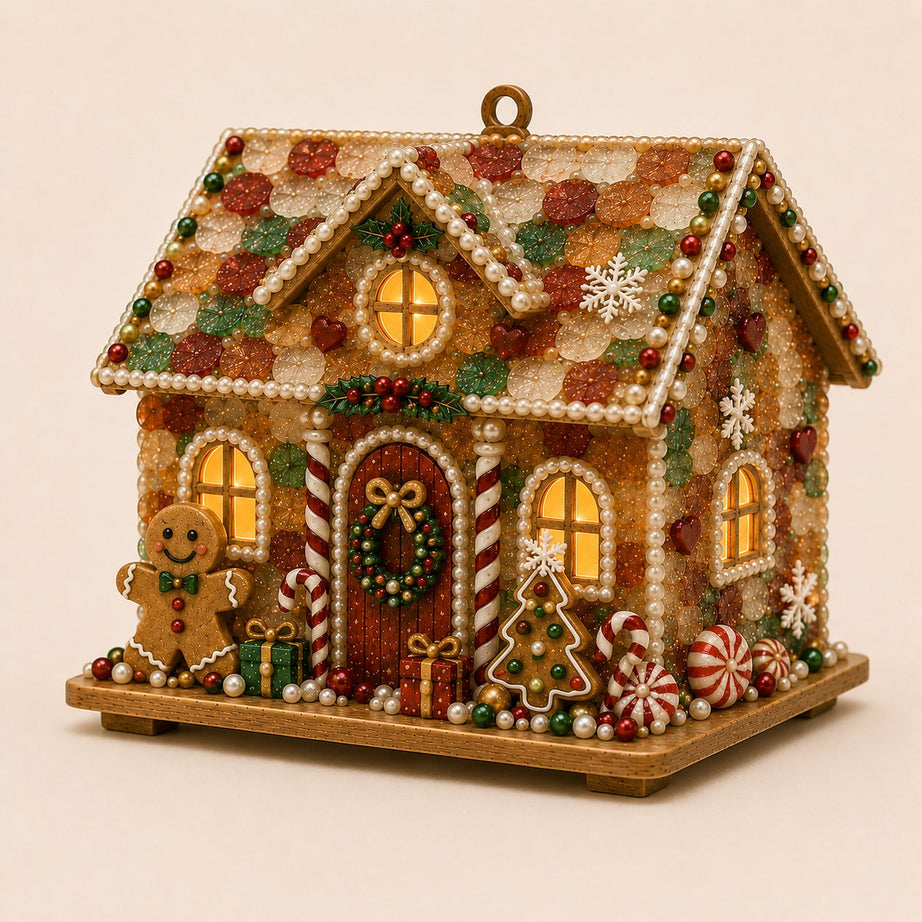 Beginner-Friendly DIY Glowing Coastal Glass-Style Christmas Cottage Kit Collection