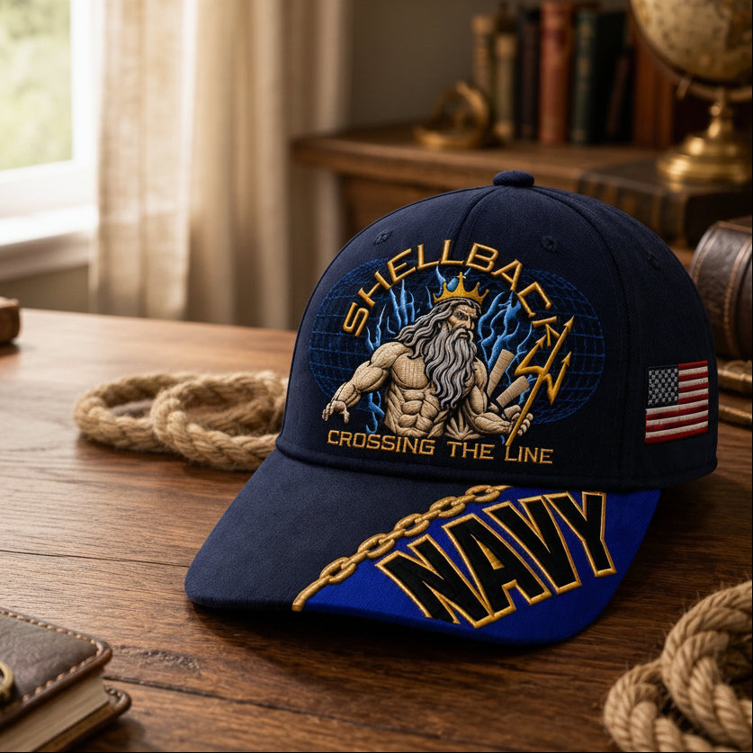 “Crossing The Line” Us Navy Cap
