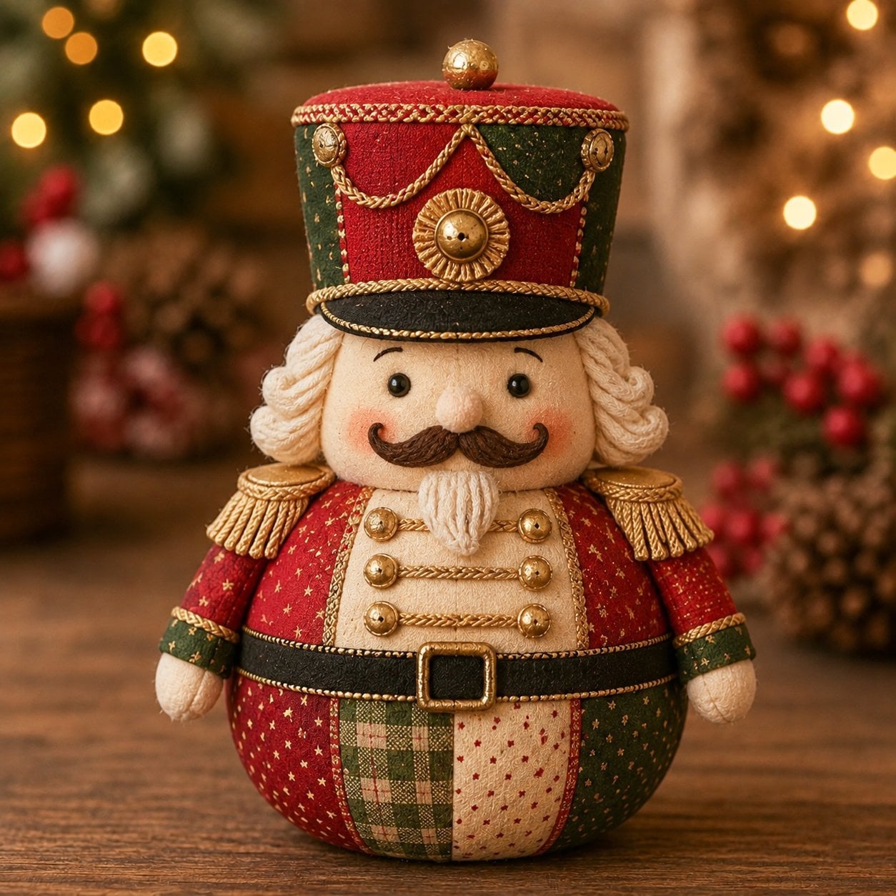 Christmas Patchwork Doll Sewing Kit – A Cosy Craft for Quiet Moments