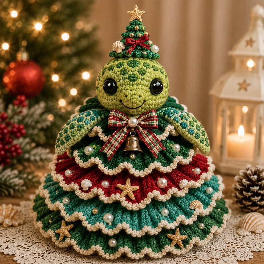 Beginner-Friendly DIY Layered Ocean Christmas Yarn Art Kit Collection