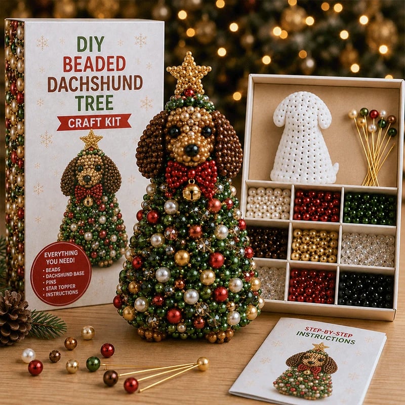 DIY Beaded Animal Christmas Tree Craft Kit