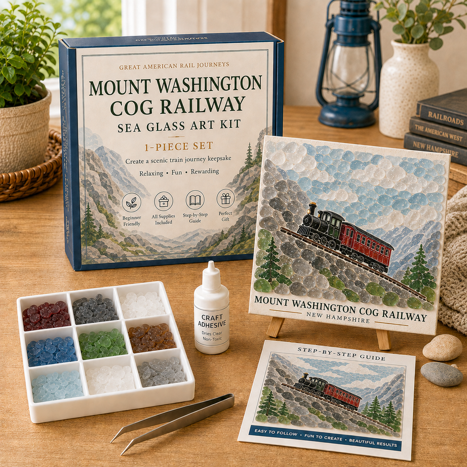 Great American Rail Journeys Sea Glass Art Kit