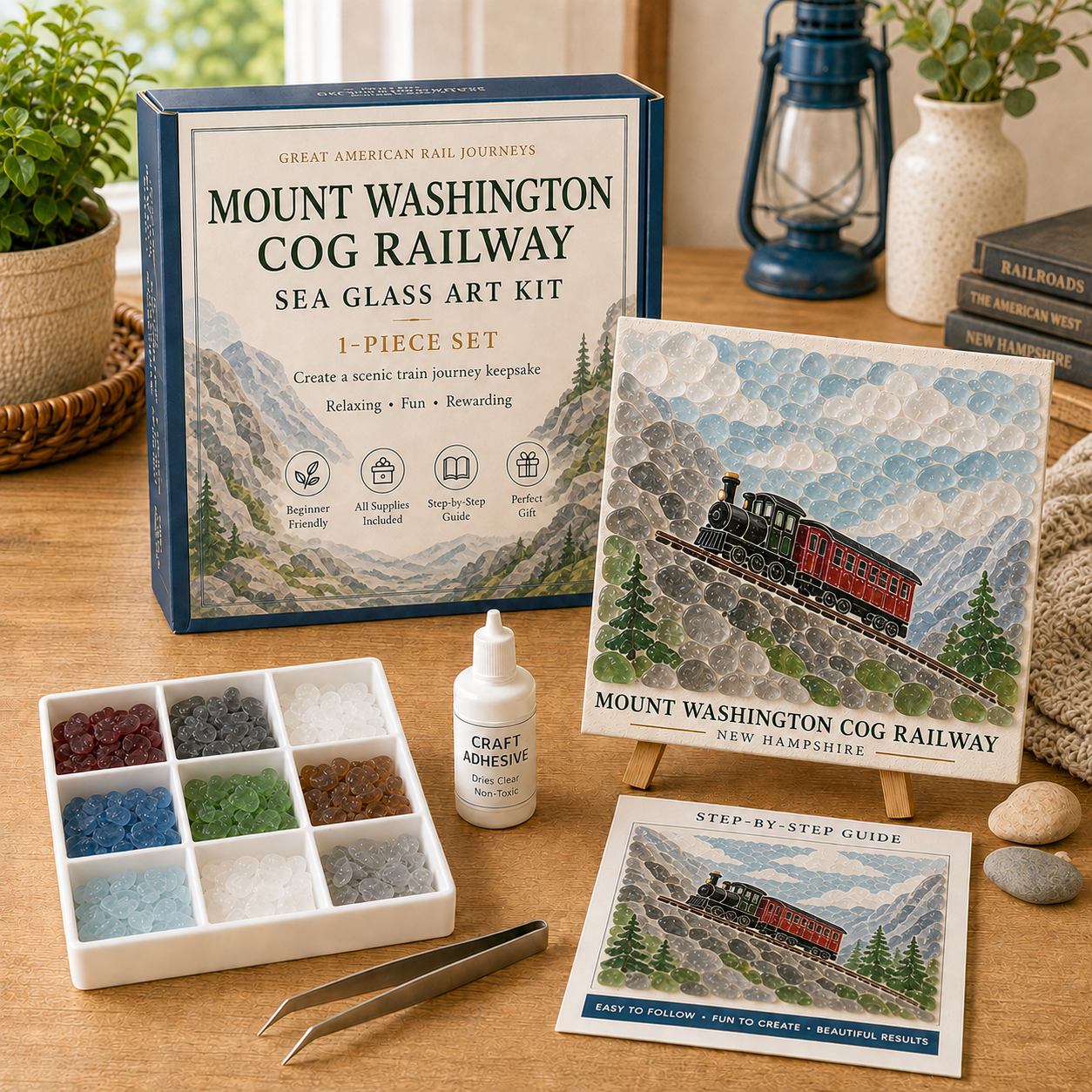 Great American Rail Journeys Sea Glass Art Kit