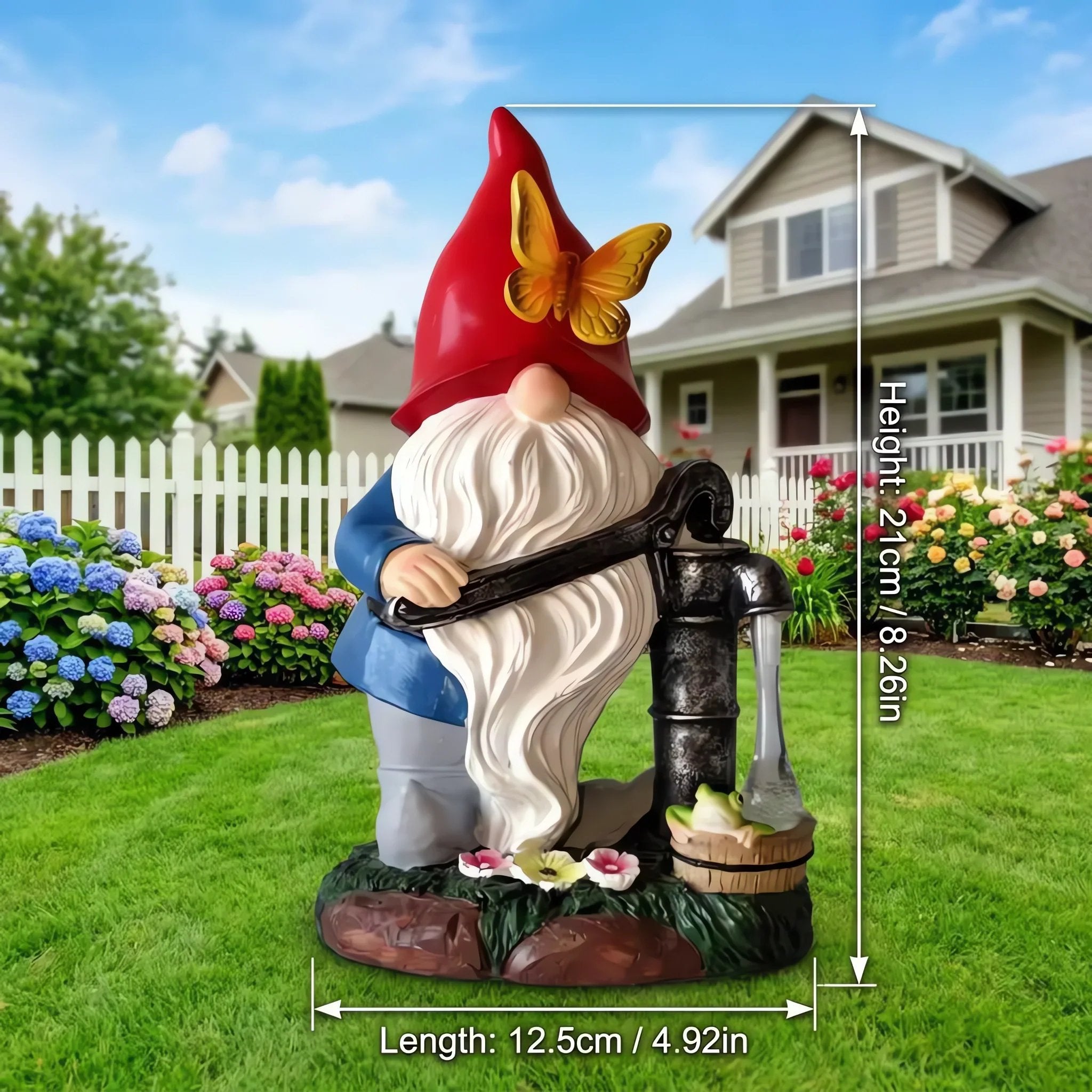 Outdoor Garden Gnomes with LED Solar Light