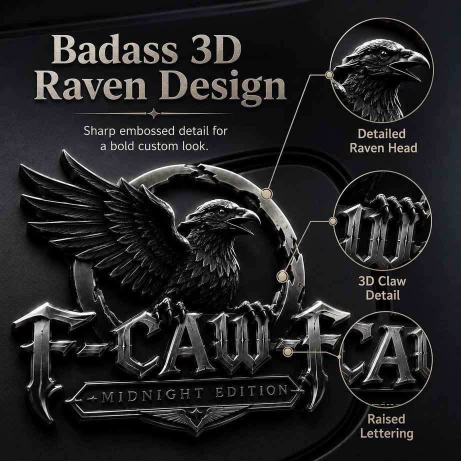 F-CAW-FTM Midnight Edition Metal Emblem