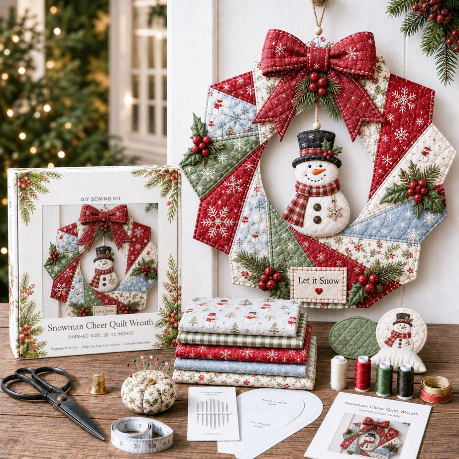 Christmas Fabric Wreath DIY Kit
