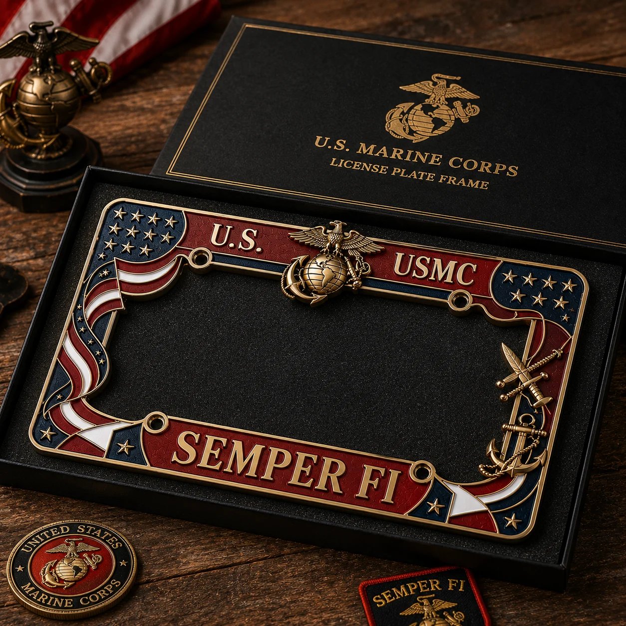 U.S. Marine Corps Semper Fi License Plate Frame