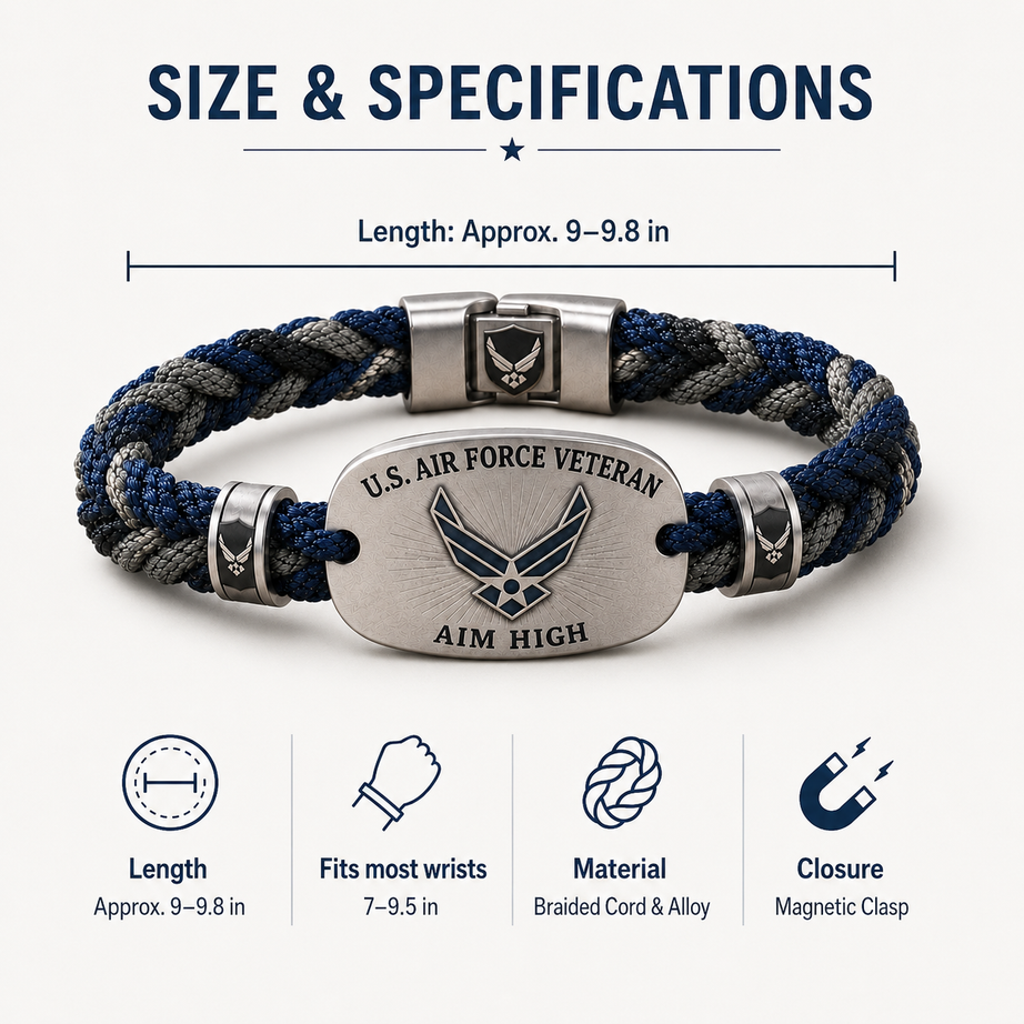 U.S. Air Force Veteran Bracelet