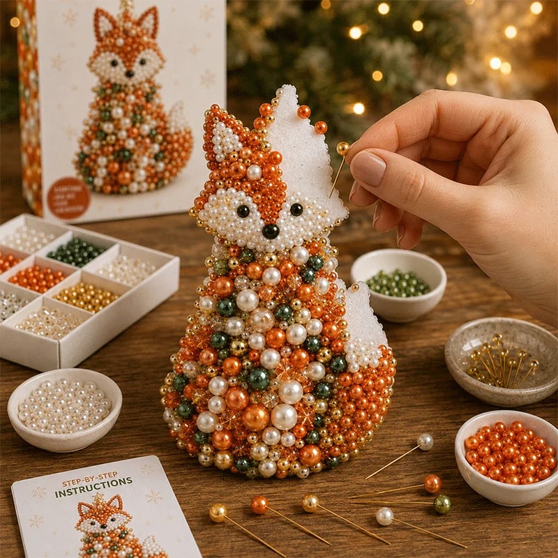 DIY Beaded Animal Christmas Tree Craft Kit