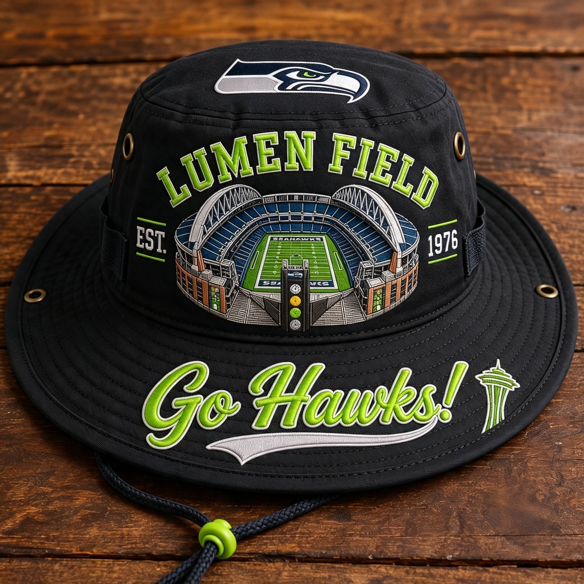 Go Hawks Lumen Field Boonie Hat