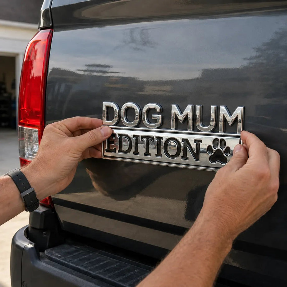 Dog Mum Edition Car Emblem Metal Badge