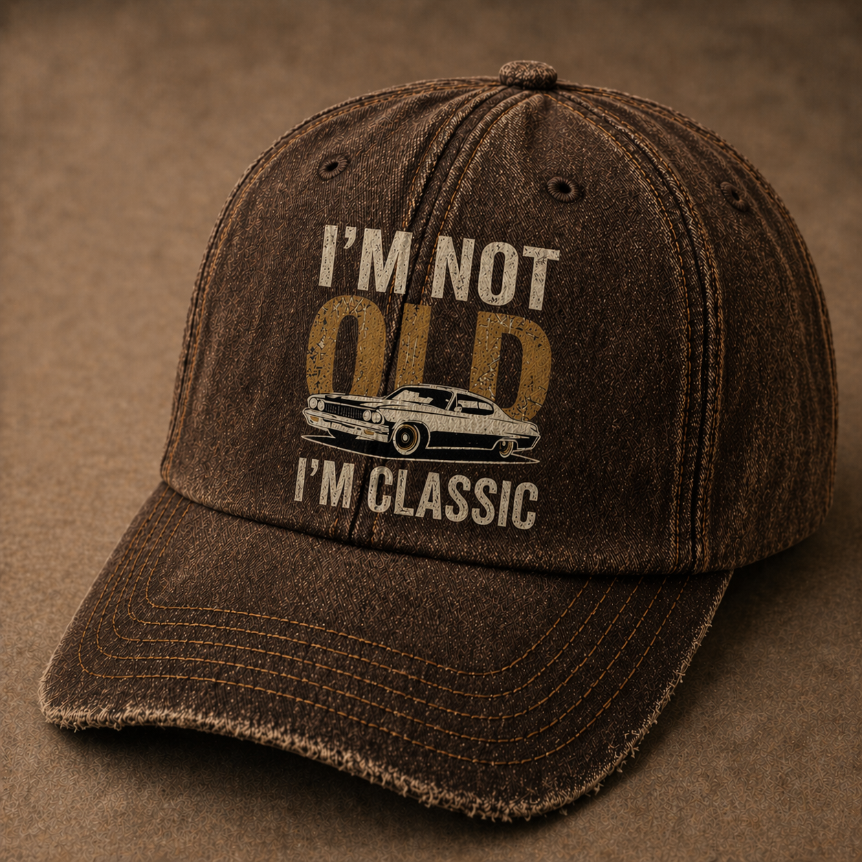 Vintage Denim Baseball Cap