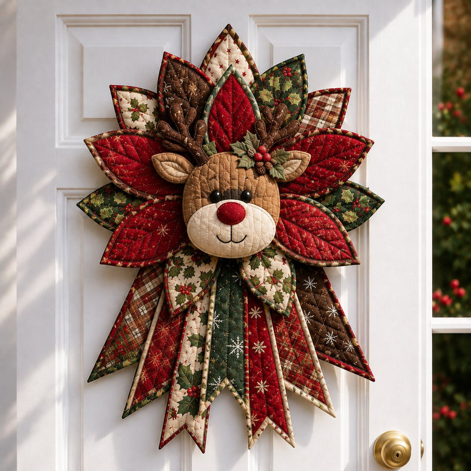 Beginner-Friendly Oversized Christmas Character Quilted Door Hanger Sewing Kit