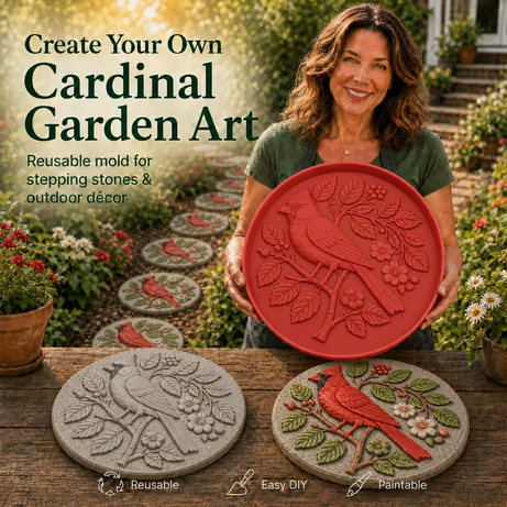 Hummingbird Garden Art Stepping Stone Mold