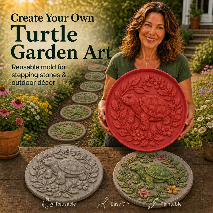 Hummingbird Garden Art Stepping Stone Mold