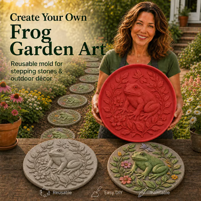 Hummingbird Garden Art Stepping Stone Mold