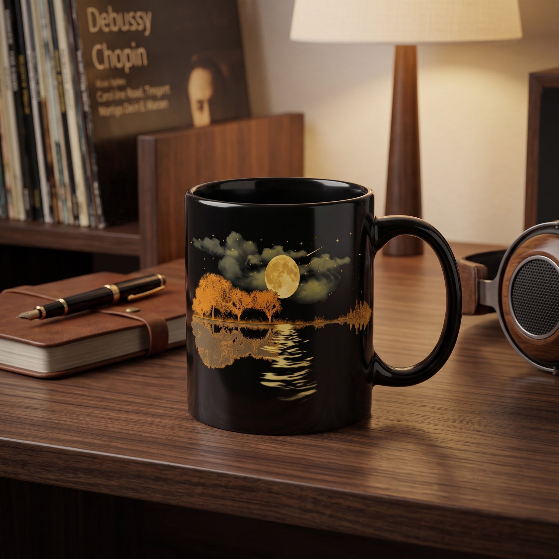 "Moonlight Melody" Ceramic Coffee Mug