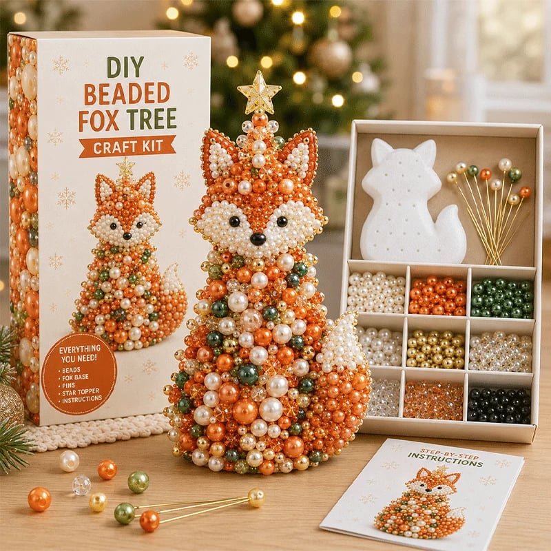 DIY Beaded Animal Christmas Tree Craft Kit