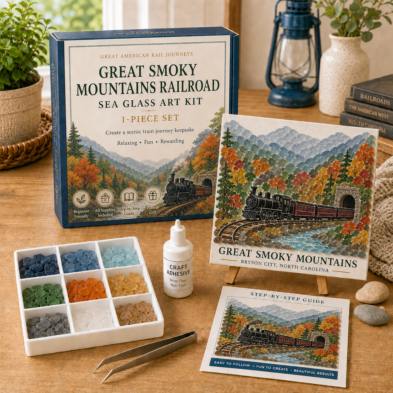 Great American Rail Journeys Sea Glass Art Kit