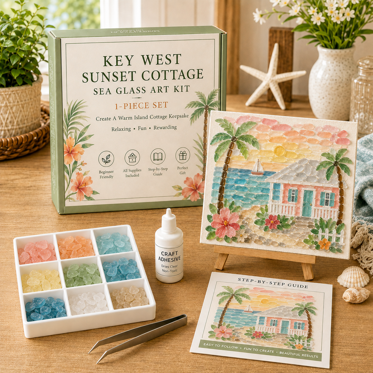 Timeless American Destinations Sea Glass Art Kit