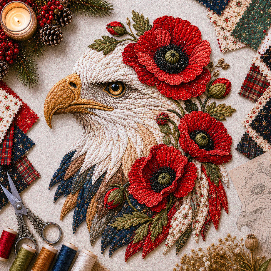 Eagle Fabric Art Kit