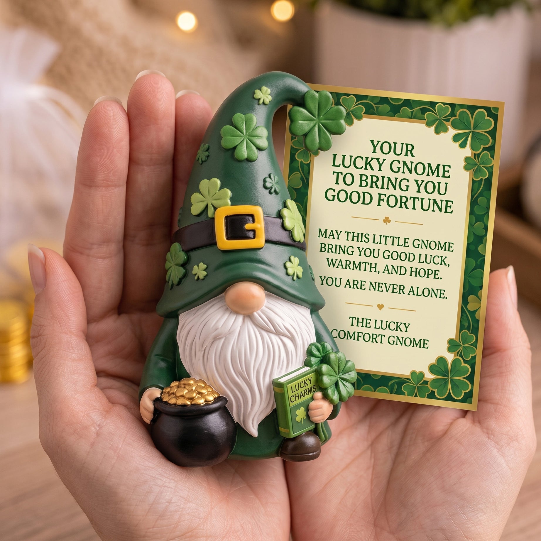Comfort Gnome Figurine with Keepsake Blessing Card