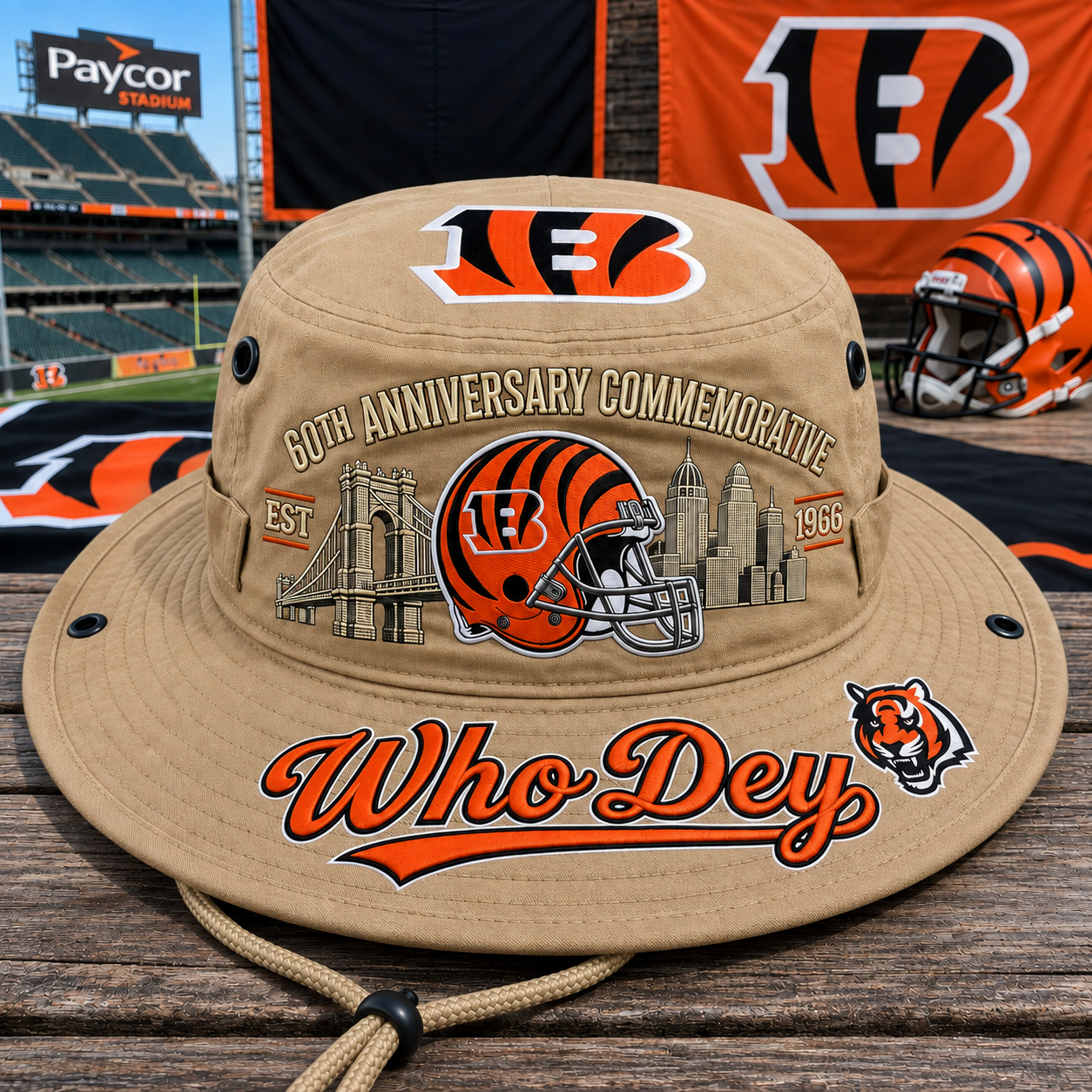 Who Dey 60th Anniversary Commemorative Boonie Hat