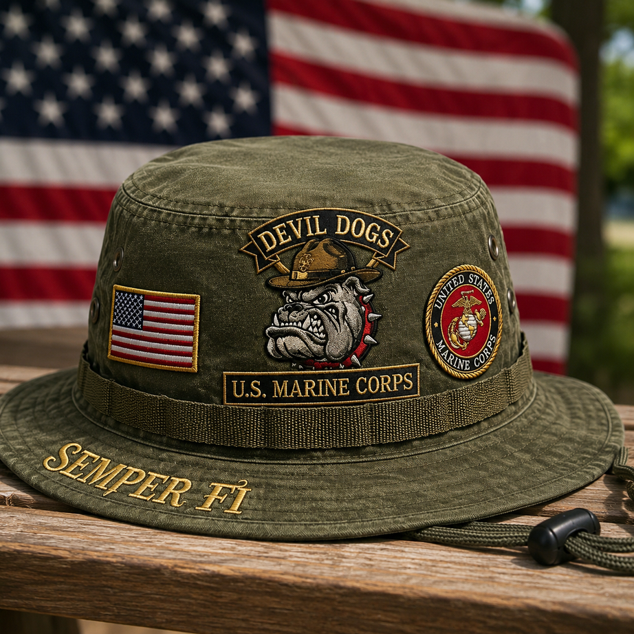U.S. Marine Corps Devil Dogs Tribute Boonie Hat