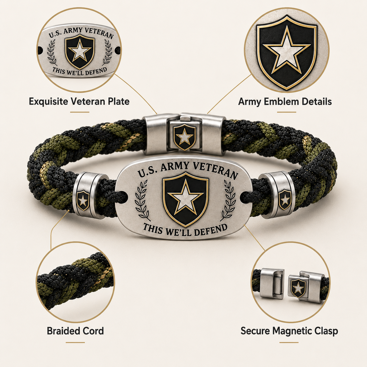 U.S. Army Veteran Bracelet