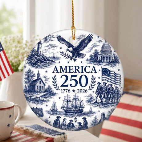 250 Years Of American History – America 250Th Anniversary Ornament