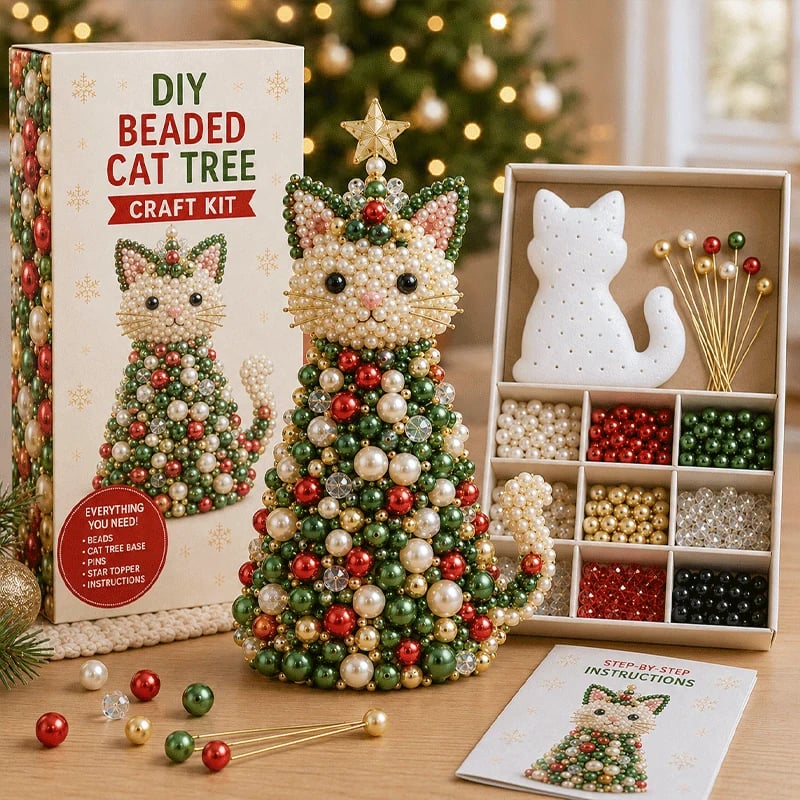 DIY Beaded Animal Christmas Tree Craft Kit