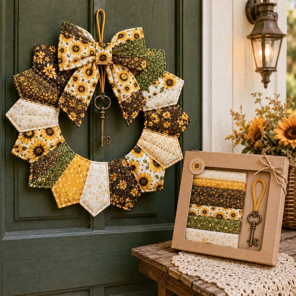 Beginner-Friendly DIY Seasonal Patchwork Wreath Kit Collection