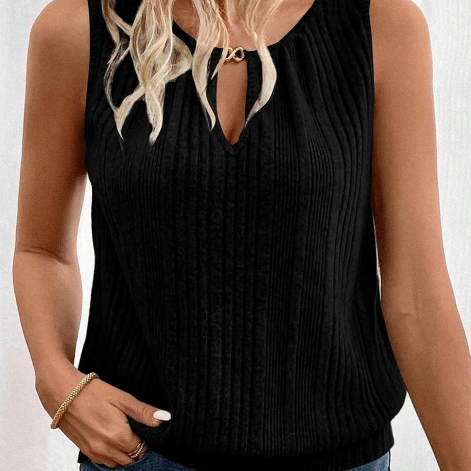 Womens Summer Ribbed Loose Fit Flowy Tank Tops