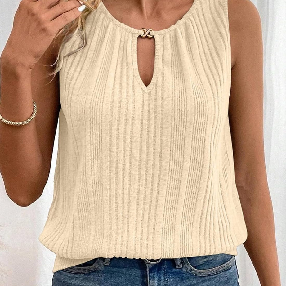 Womens Summer Ribbed Loose Fit Flowy Tank Tops