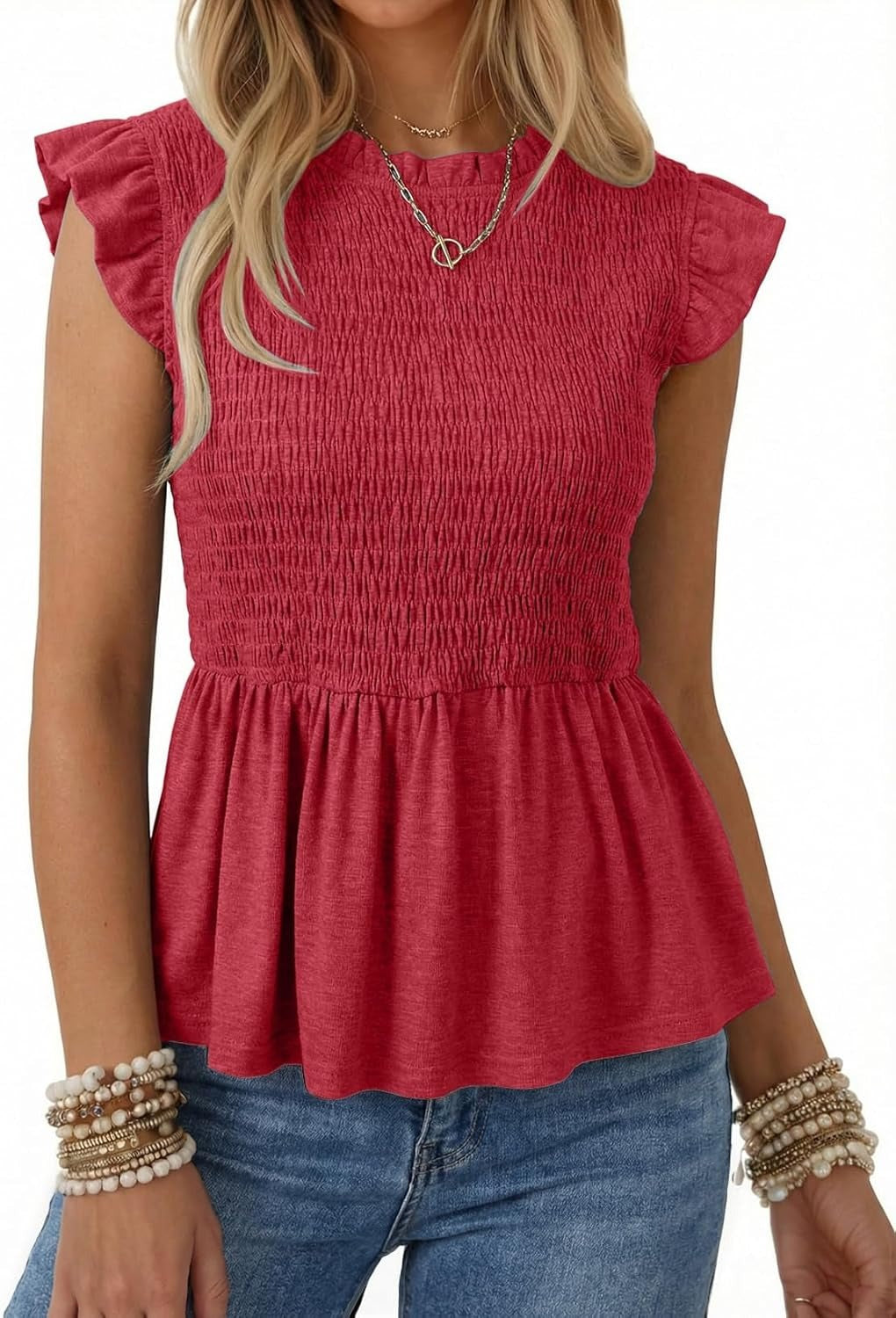 Womens Summer Tops  Casual Elegant Peplum Dress