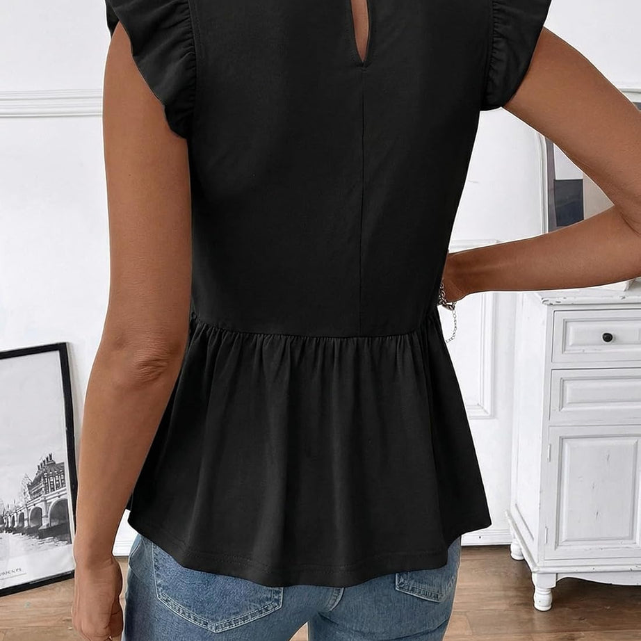Womens Summer Tops  Casual Elegant Peplum Dress