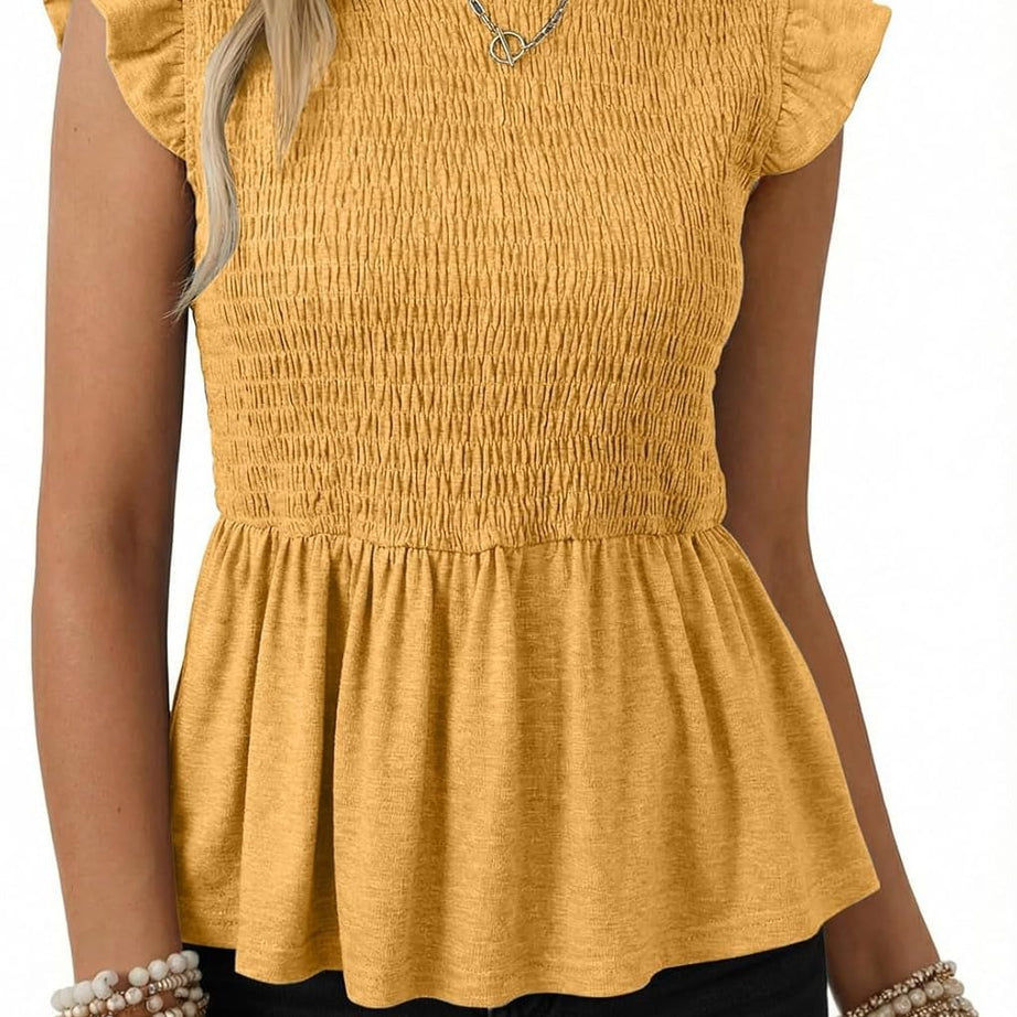 Womens Summer Tops  Casual Elegant Peplum Dress