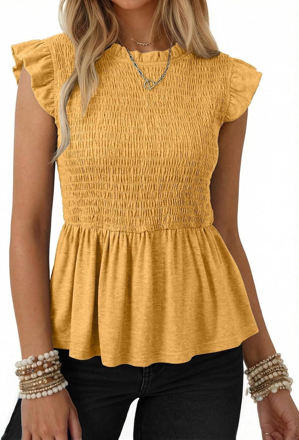 Womens Summer Tops  Casual Elegant Peplum Dress