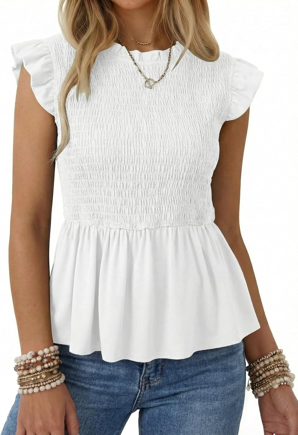 Womens Summer Tops  Casual Elegant Peplum Dress