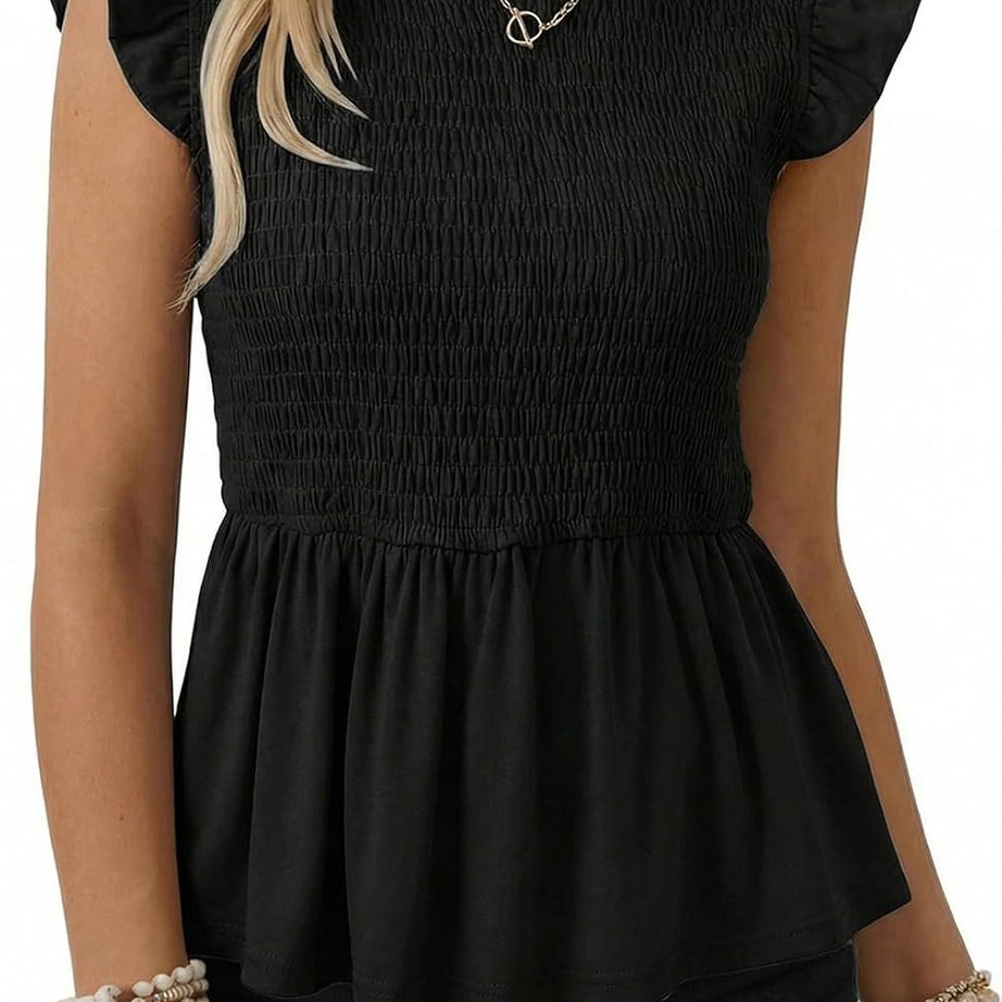 Womens Summer Tops  Casual Elegant Peplum Dress