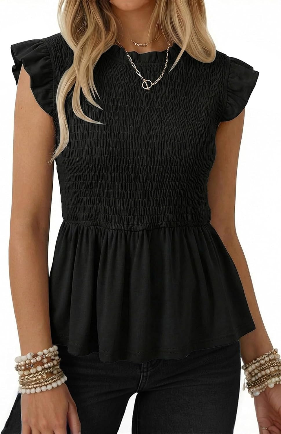 Womens Summer Tops  Casual Elegant Peplum Dress