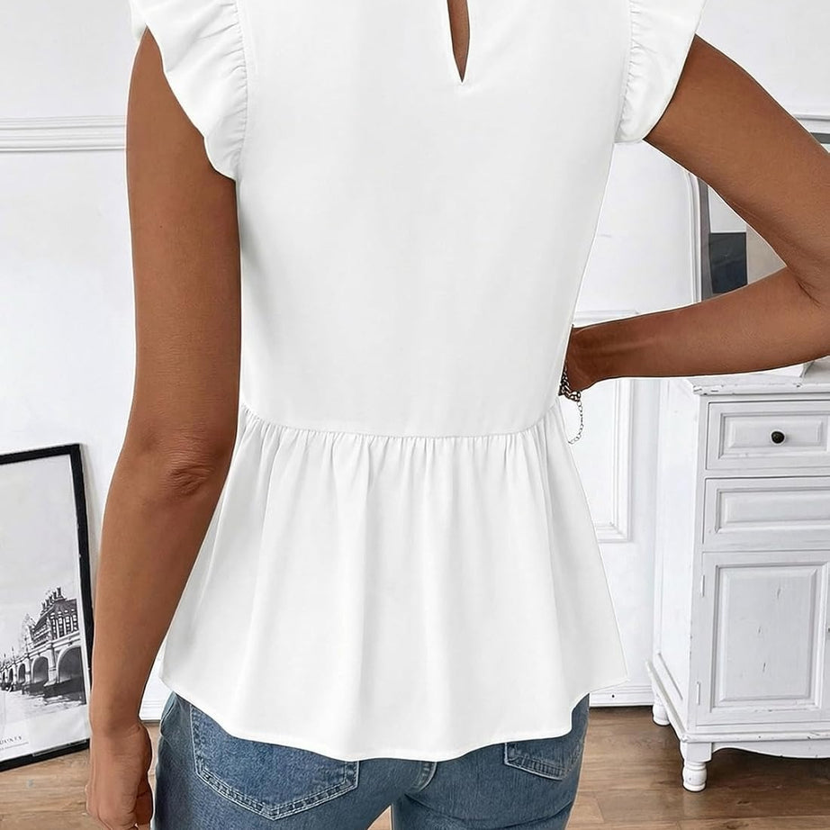 Womens Summer Tops  Casual Elegant Peplum Dress