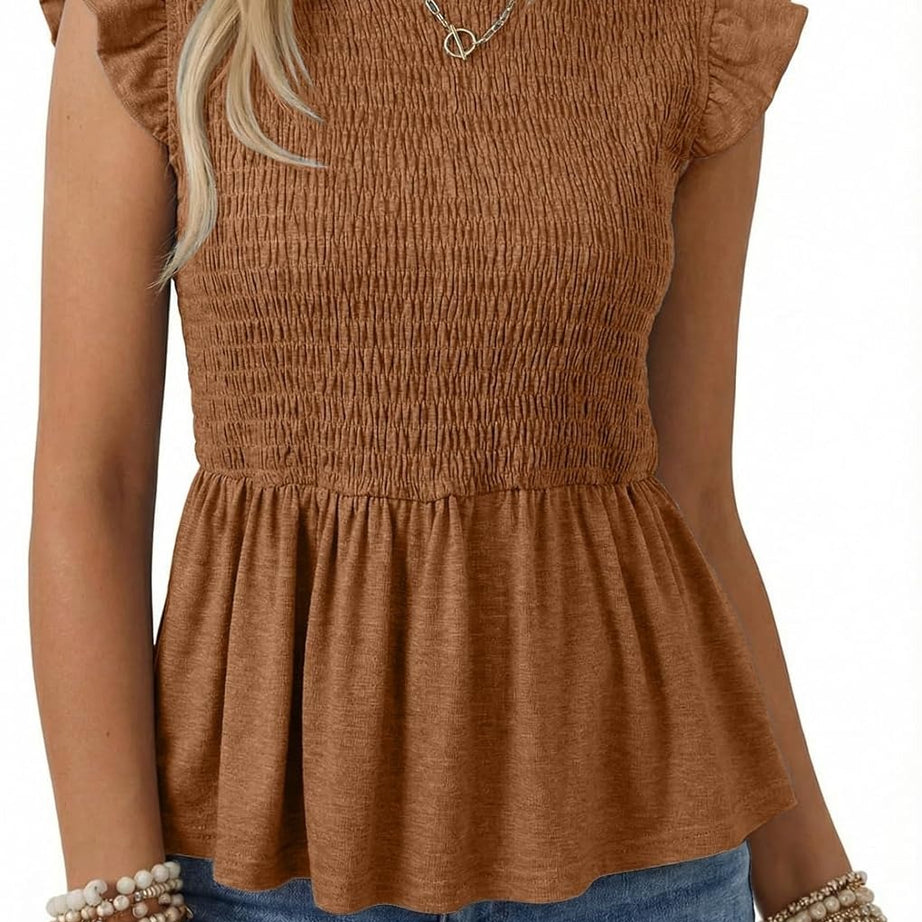 Womens Summer Tops  Casual Elegant Peplum Dress