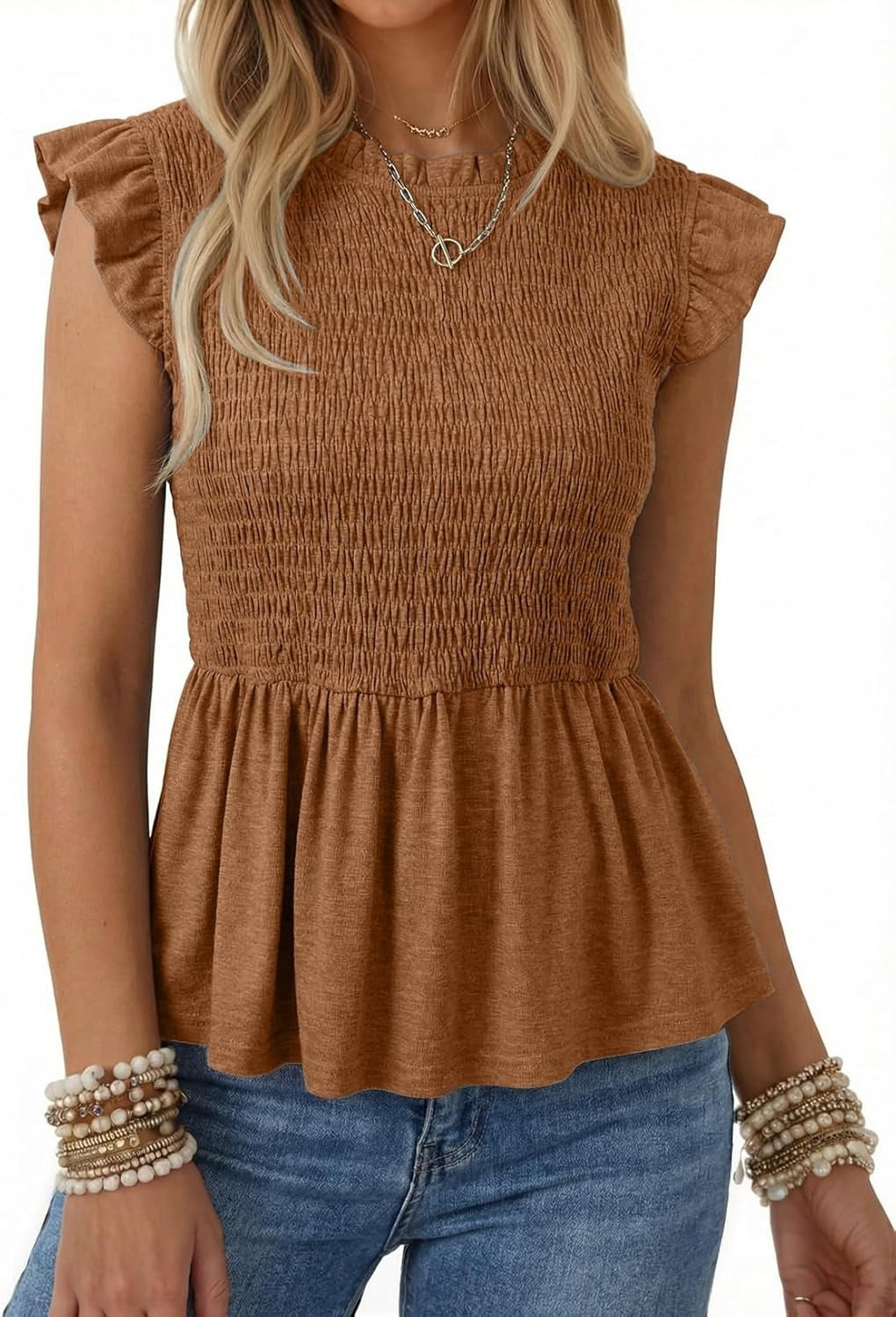 Womens Summer Tops  Casual Elegant Peplum Dress