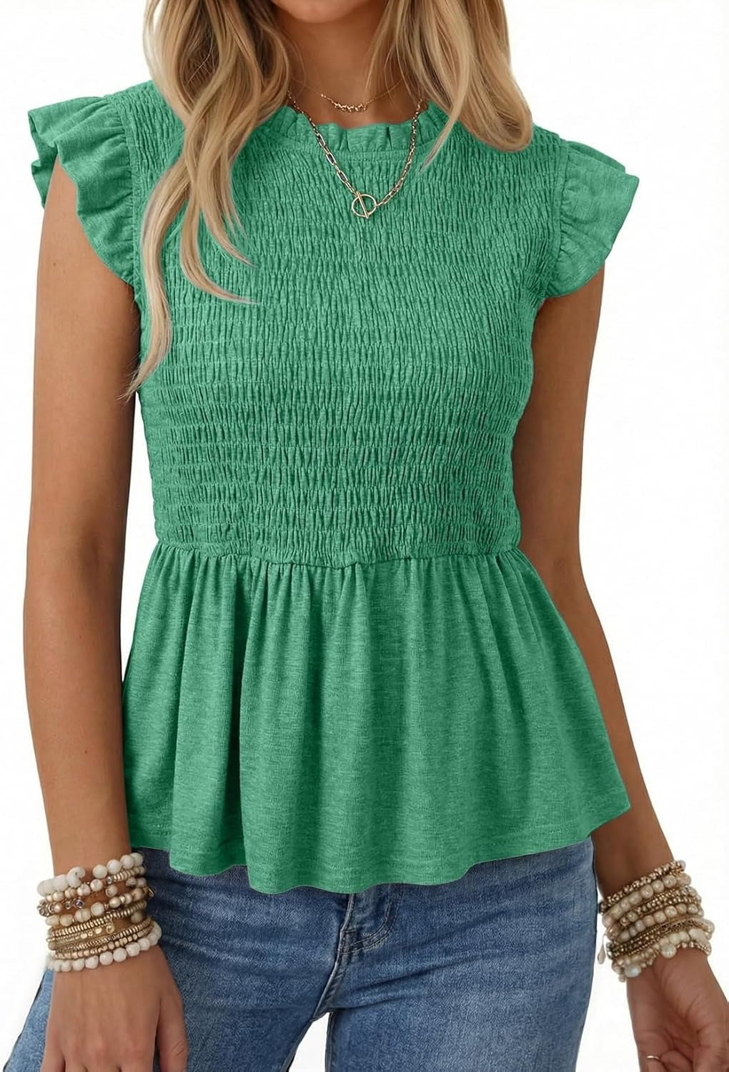 Womens Summer Tops  Casual Elegant Peplum Dress