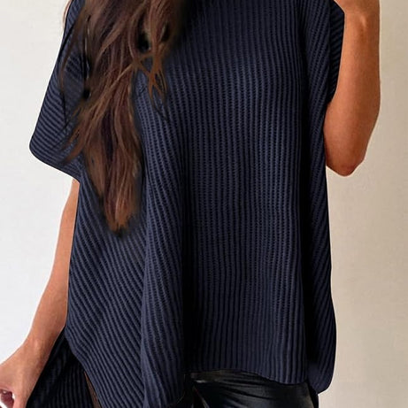 Womens Summer Lightweight Crewneck Short Sleeve Sweaters