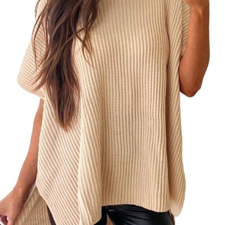 Womens Summer Lightweight Crewneck Short Sleeve Sweaters